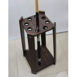 JLDN Rack de Billard Support Mural Billards Porte-Queues pour 6 queues Support de Billard Mural Facile /à Assembler,Black