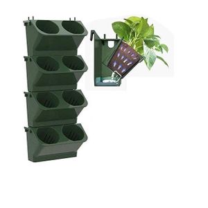 Lot De 4 Soucoupes Auto-arrosantes Pour Pots - Réservoir D'eau 2,8 L - Avec Mèche De 5 M - Compatible Pots En Tissu Jusqu'à 5 Gallons