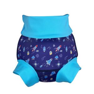 70-Lac bleu Couche lavable réglable de couche-culotte de bain de couche-culotte de bébé pour les garçons infantiles de filles 