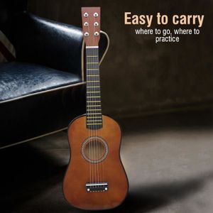 GUITARE ZJCHAO guitare pour enfants Jouet d'instrument éducatif de musique de guitare en bois de 23 pouces pour débutant d'étudiant