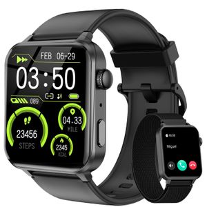 TESOFIT Montre Connectee Homme Appel SMS 1.72'' 50m Etanche 24 Modes Sport  - Cdiscount Téléphonie