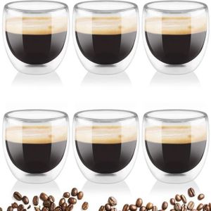 Verre Double Paroi 25 cl TITLIS Bodum (x6) - Tasse à café -  , Achat, Vente