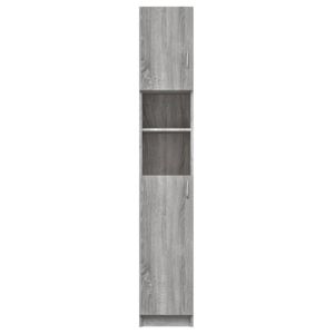 ARMOIRE DE CHAMBRE Armoire de bain Sonoma gris - DRFEIFY - 32x25,5x190 cm - Bois d'ingénierie