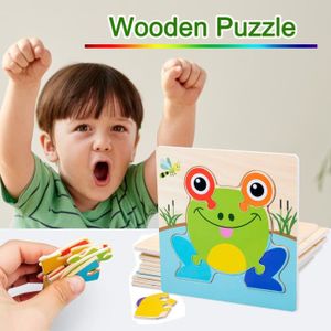 JOUET À BASCULE Puzzles en bois Jouets pour tout-petits Cadeaux pour garçons et filles de 1 à 2 ans, 1 paquet d'animaux n8592