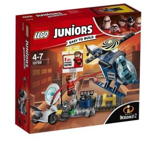 ASSEMBLAGE CONSTRUCTION LEGO® Juniors The Incredibles II 10759 La Poursuite Sur Les Toits D'Elastigirl - Jeu de Construction