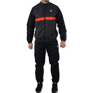 SURVÊTEMENT Ensemble de survêtement homme Sergio Tacchini GINICCO - Noir/Rouge - Col montant - Manches longues - Respirant