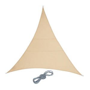 VOILE D'OMBRAGE Voile d'ombrage triangle PES sable - 10037846-985