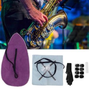 Drfeify Kit de Nettoyage 10 en 1 Set Tournevis Chiffon de Nettoyage Graisse Sangle Accessoire pour Saxophone 
