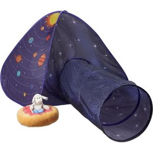 TENTE TUNNEL D'ACTIVITÉ Tente pour Enfants, décorée de planètes, avec Tunn