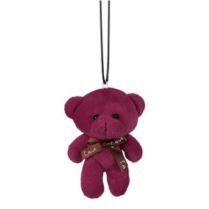 Noir ygmoner Paire de dés rétro carrés en peluche à pois pour décoration intérieure de voiture 