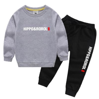 Ensemble Vêtement Enfant Garçon - Sweat-shirt à Capuche + Pantalon élastique - Tenue Décontractée 2 Pièces - Taille élastique - Style Sport Tendance - 4