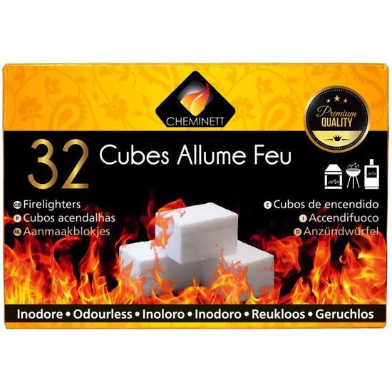 Cube sans odeur – 40 allume-feux | Calumet