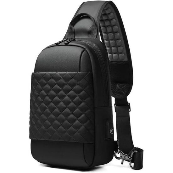 BESACE - SAC REPORTER - GIBECIERE Sac d'?�paule pour homme sac en bandouli?�re sac de poitrine de 