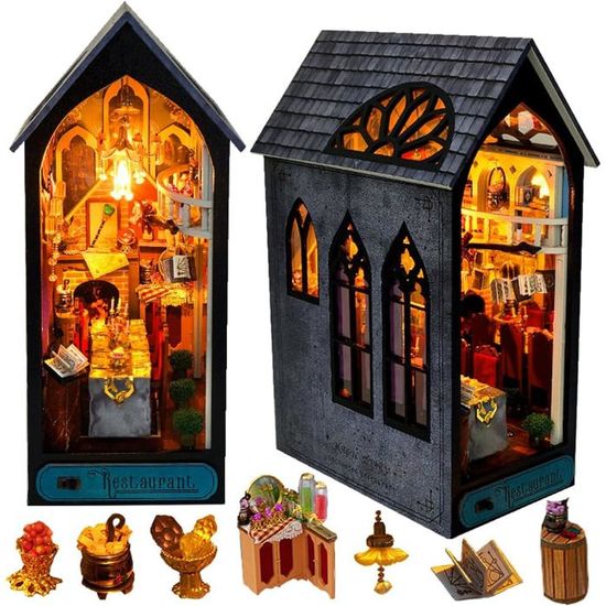 Kit Book Nook 3D Kit DIY Book Nook 3D En Bois - Maquette Coin De Livre Kit Book Nook 3D Kit DIY Book Nook 3D En Bois - Maquette Coin De Livre