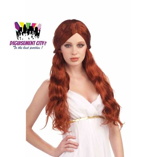 perruque deguisement rousse