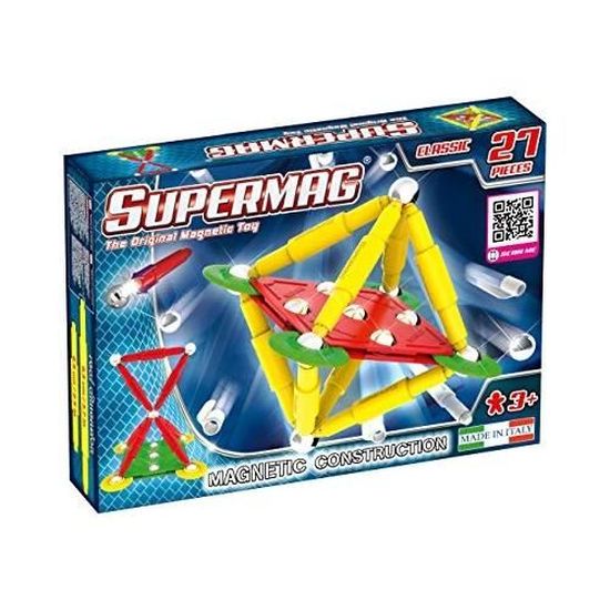 Puzzle magnétique en Bois avec Formes géométriques pour Enfant de Trois Ans | Cadeau maternelle, jouets Montessori STEM, loisir sans écran, coordination œil-main, création visuelle, coffret rangement