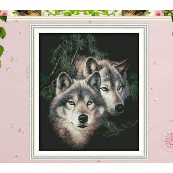 Kit Point De Croix Débutant 51buyoutgo - Canevas 30x30 Cm 11CT, Motif Fleurs | Loisir Créatif Complet, Antistress