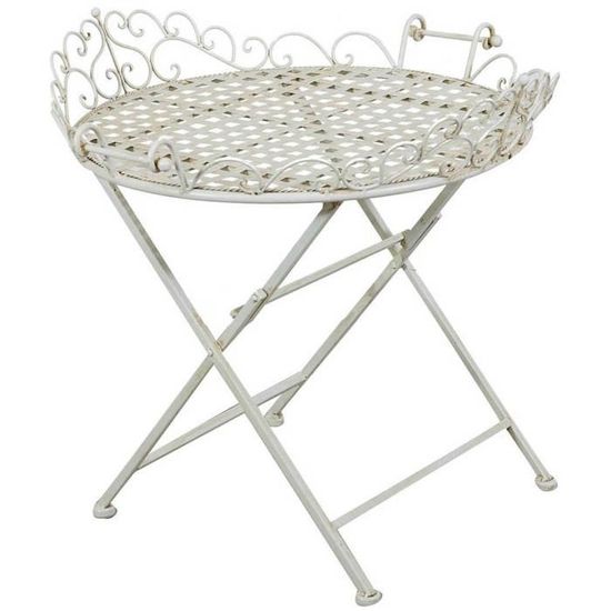 Pupitre Sur Pied En Fer Forgé Blanc - Lutrin Réglable Hauteur 120-165cm - Support Livre Ou Menu