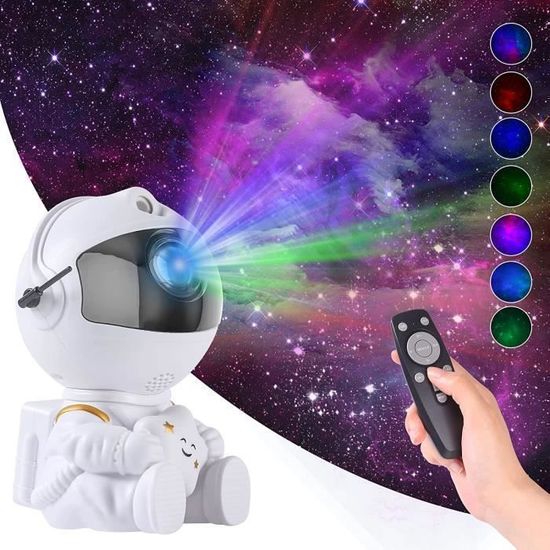 Projecteur Ciel Etoilé, LED Projecteur de Galaxie Astronaute Veilleuse avec  Télécommande Rotation 360° 8 Modes de Lumière 15 Combinaisons d'éclairage  pour Enfants Adultes Chambre(Étoile Blanche) : : Bricolage