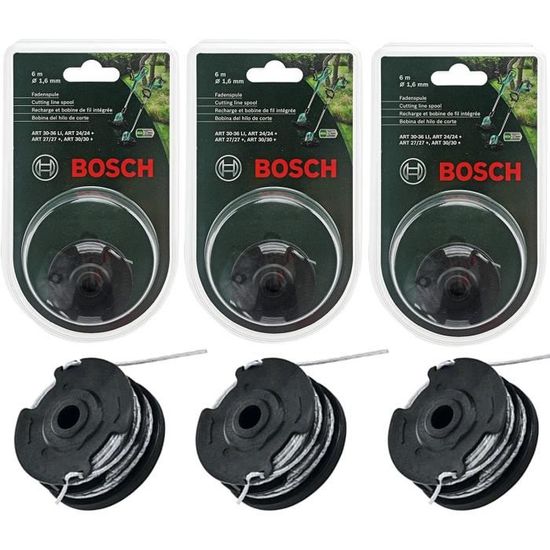 Bobine de fil de coupe pour debroussailleuse Bosch 18 m 1,6 mm
