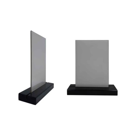 Porte Menu De Table En Bois Brut Dimensions 21 X 6,5 X 2,4 Cm Avec