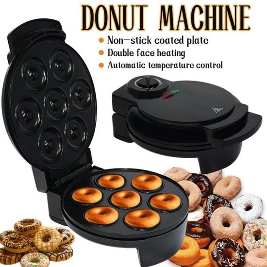 appareil à donuts électrique chauffant automatique, 1200W, appareil de cuisson, four, four, pain, œufs, gâteaux, petit déjeuner