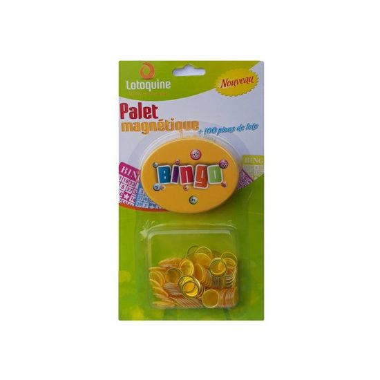 Set Bâton Magnétique + 100 Pions Loto Aimantés - Rouge, Pour Jeu De Bingo Ou Ramassage Rapide