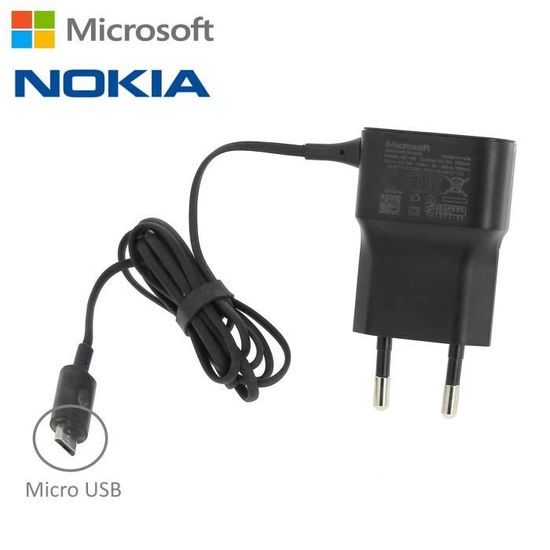 Chargeur Secteur USB 5W Original Nokia - Noir - Français