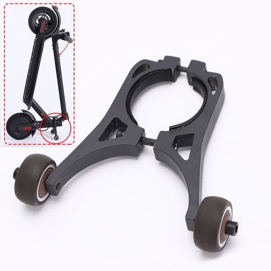 Roues Auxiliaires Pour Trottinette électrique M365 Et Ninebot F - Support En Alliage D'aluminium, Coussinets Caoutchouc Anti-rayures - Pour Rangement Et Transport Facile