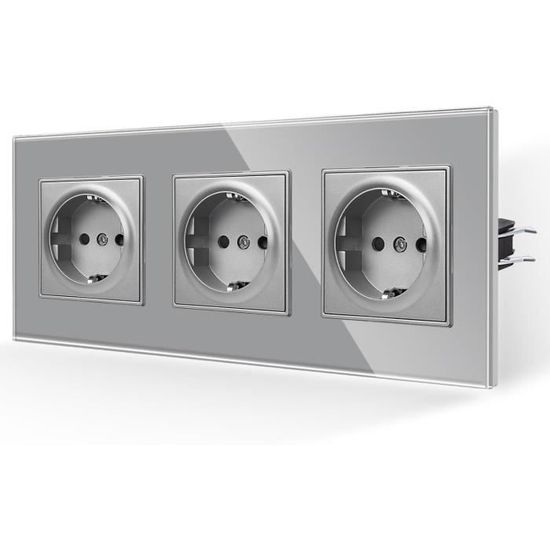 Duokon Prise Murale 3 Trous Prise Murale Extérieure 250V Boîtier De Commutateur Étanche à 3