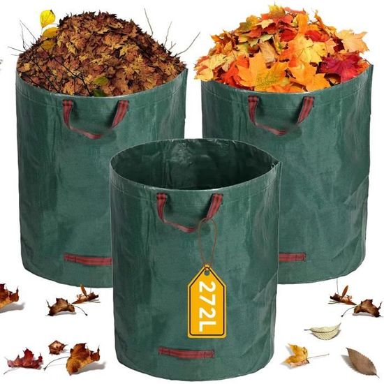 Sacs à déchets de jardin résistants 120 litres – 3 sacs à déchets
