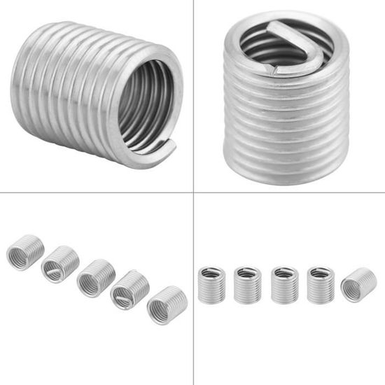 Lot De 20 Inserts Filetés Acier Inoxydable 12-24 X 1.5D - Pour Hélicoptère/Modélisme