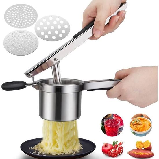 Presse-purée, Passoire Rotative En Acier Inoxydable Avec 3 Disques De Fraisage, Passe Au Lave-vaisselle