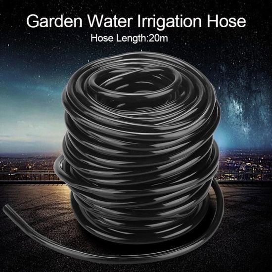 Tuyau flexible d'irrigation d'eau de jardin 4/7mm(20m)--Timesquare