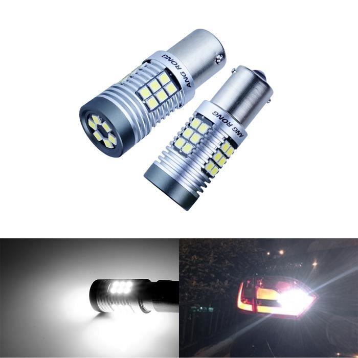 2x 1156 BA15s P21W R10W 30 SMD LED feu de Recul Jour et Stop Ampoule DRL Blanc Xenon 6000K