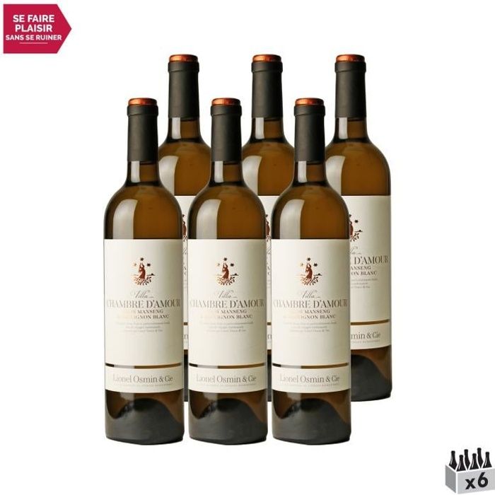 Villa Chambre d'Amour Blanc 2020 - Lot de 6x75cl - Lionel Osmin & Cie - Vin Doux Blanc du Sud-Ouest - Appellation VDF Vin de France