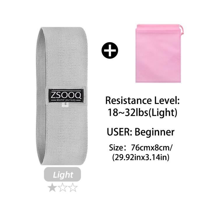 Bandes de résistance en tissu élastique, bande de coton, exercices de hanche, fessier, Squat, Fitness, boucl z4 04zd qhbd -MEAI312