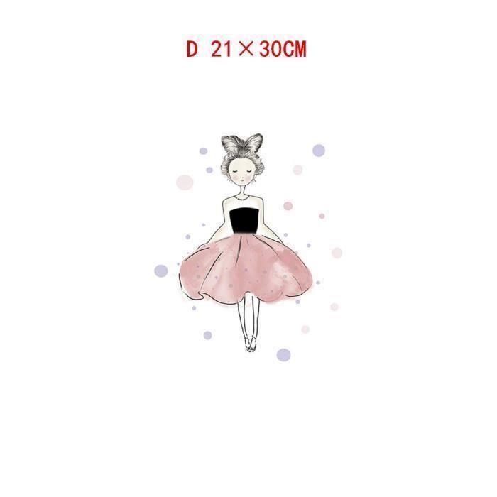 objet décoratif Girl Cute Girl Cartoon Animal Decorative Canvas Painting Children 's Room Hanging Painting ZJH90516892Dot Meg76218