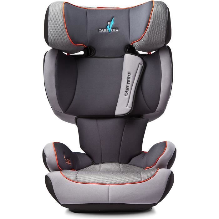 Siège auto ISOFIX - Bébé Enfant - Groupe 2/3 - 15-36 kg - Harnais 5 points - Réglage de l'appui-tête - Sécurité - confort - gris