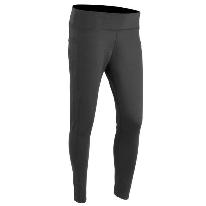 Banc de musculation Pantalon de yoga de sport Femmes Fitness Leggings de course taille haute à séchage rapide (L et noir)
