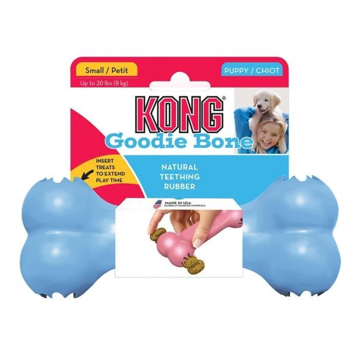 Jouets - Jeux pour chien,Jouet pour chien KONG, chien, Goodie os, s bleu-rose - Type Blue - S