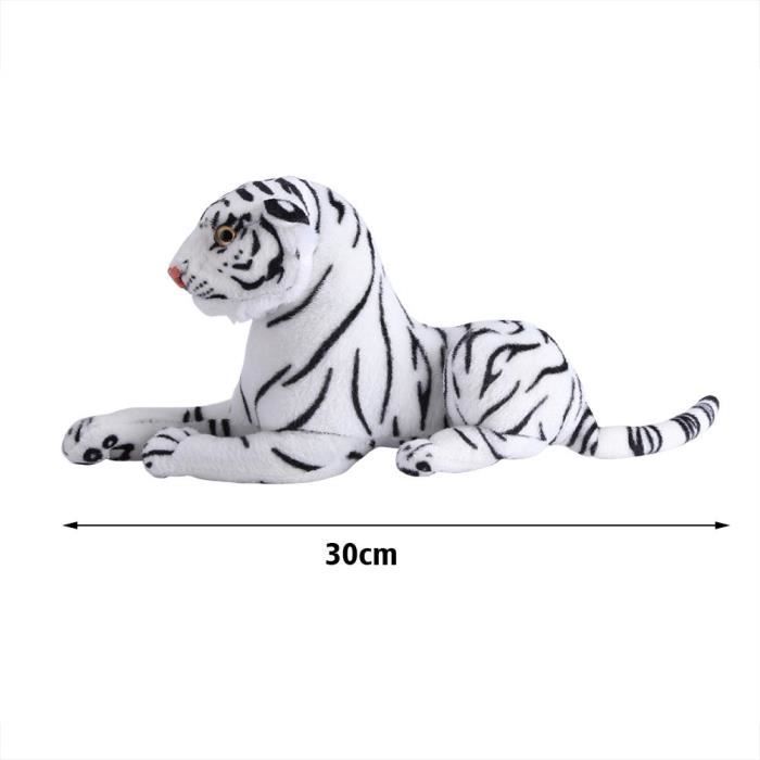 Tigre en peluche artificiel, oreiller de jouet tigre artificiel, chambre en coton et peluche blanche pour enfants enfants à la