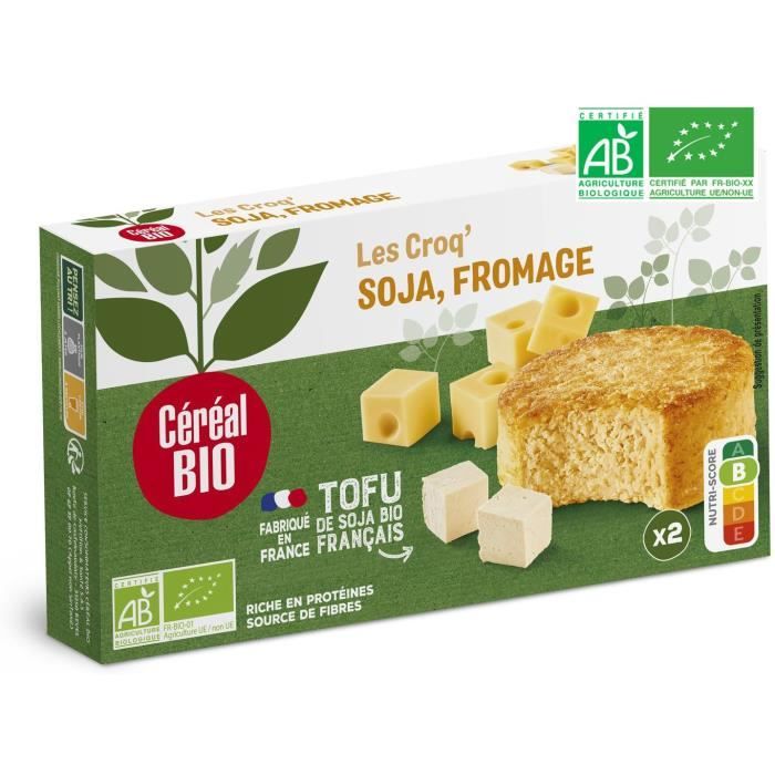 CEREAL BIO Croq'Soja à base de tofu et de fromage Bio - 200 g