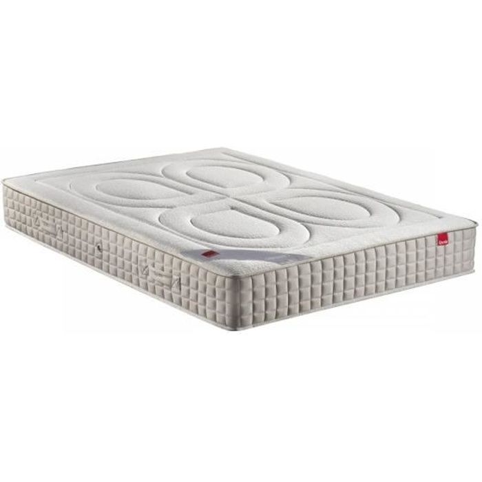 Matelas ressorts Epeda BAMBOU 26 cm 180x200 Blanc Casse