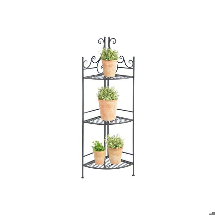 Etagère d'angle pliante - Gris