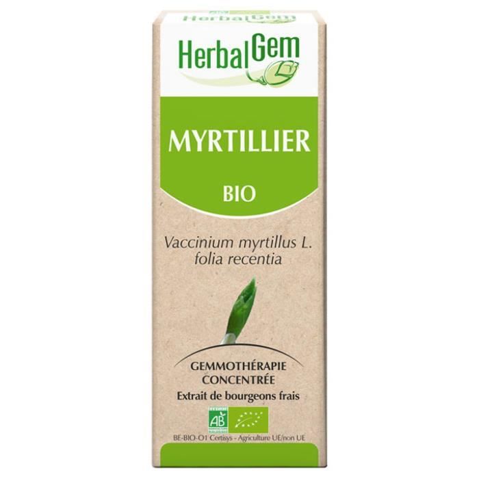 18256 Herbalgem Myrtillier Bio Macérats-Mères de Gemmothérapie Concentrée 30 ml