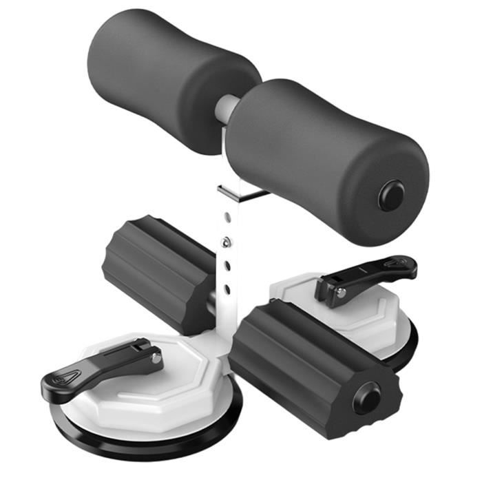 Dispositif d'assistance à la barre de sol amélioré avec 2 ventouses pour la force du noyau des muscles abdominaux à Blanc noir