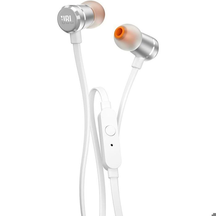 JBL T290SIL Ecouteurs Bluetooth intra-auriculaire filaire - Pure Bass -Argent