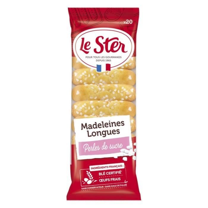 LE STER - Madeleines Longues Aux Pépites De Sucre 250G - Lot De 4