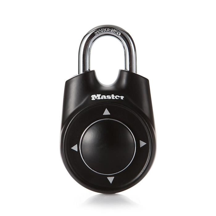 MASTER LOCK Cadenas à combinaison directionnelle 55mm - Noir - Pour vestiaire, casier d'école
